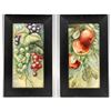 Image 1 : Hand Painted Tile Sets With Apple And Grape Themes