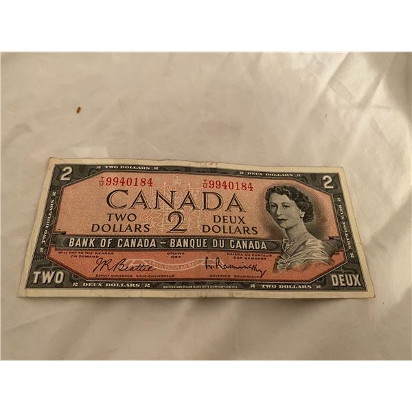 1954 $2 bill Canadian