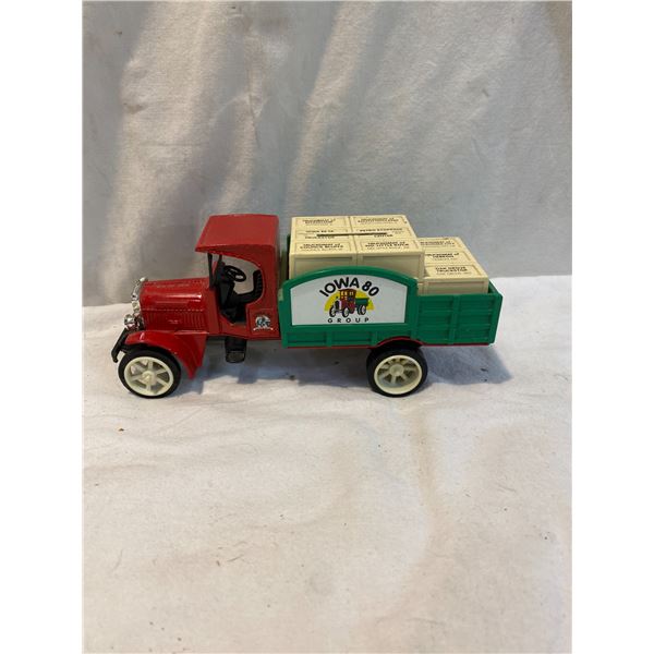 Die cast coin bank advertising truck