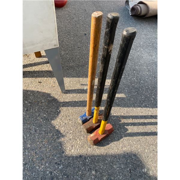 3 sledge hammers