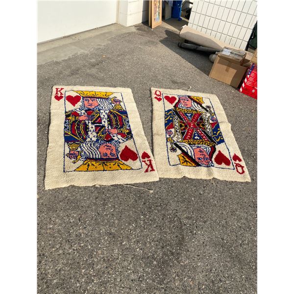 Vintage hook rugs