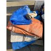 Image 1 : Large lot of tarps and one moving blanket