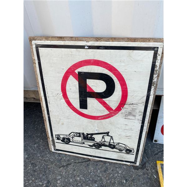 No parking sign