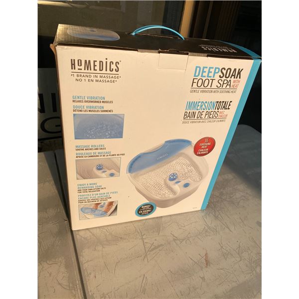 Homedics deep soak foot spa new