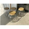 Image 1 : Lidded glass jars