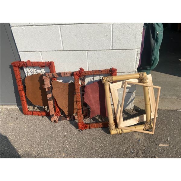 Leather stretch frames