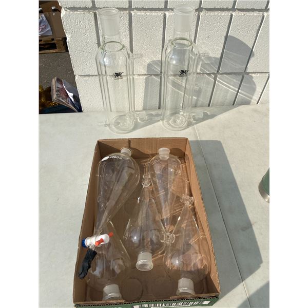 Sand fire glass items and other