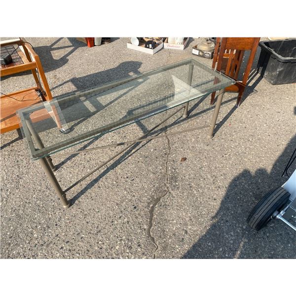 Glass top table