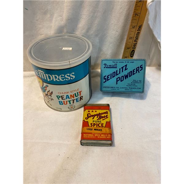 Empress, Rexall, and Singapores best tins