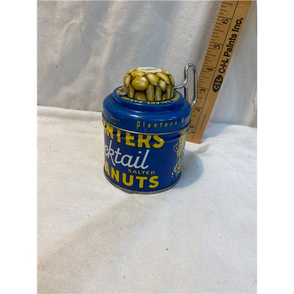 Planters coal tail salted peanuts collectible tin