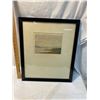 Image 1 : Aquatint "Mouth of the Exe" by Claude Rowbotham. Framed 16.5x19.5 inches