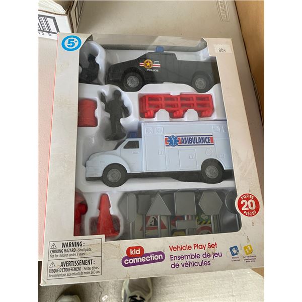 New kid connection vehicle play set