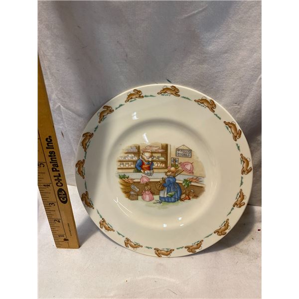 Bunnykins plate