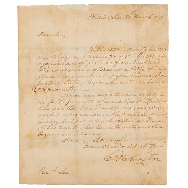 George Washington Autograph Letter Signed as President