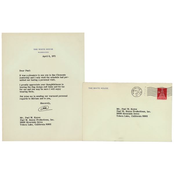 Richard Nixon Typed Letter Signed as President