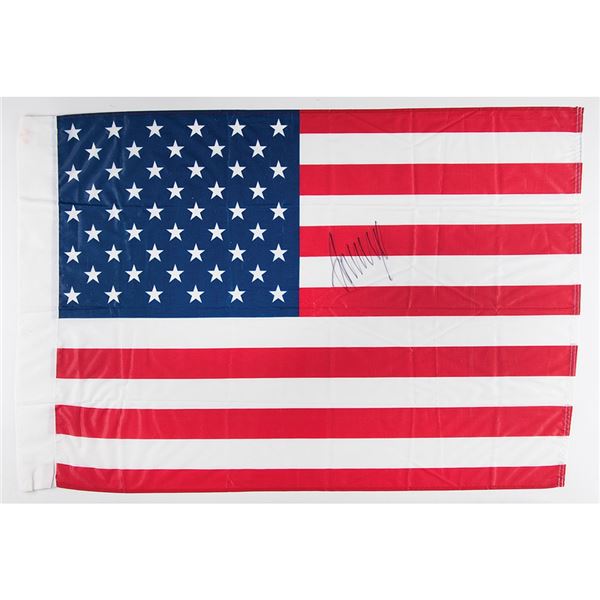 Donald Trump Signed United States Flag