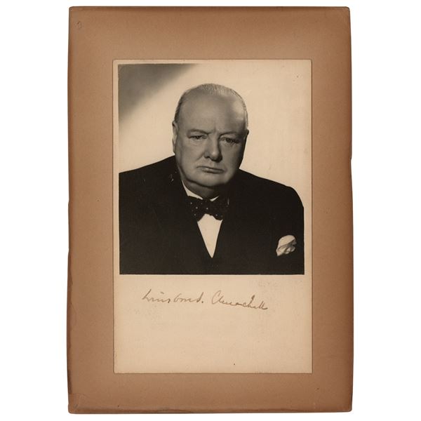 Winston Churchill Signed Photograph