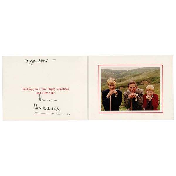 King Charles III Signed Christmas Card (1996)