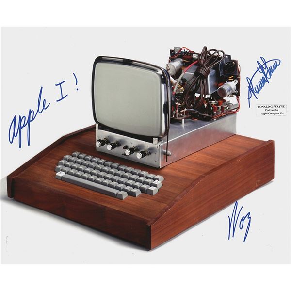 Apple: Wozniak and Wayne Signed Photograph