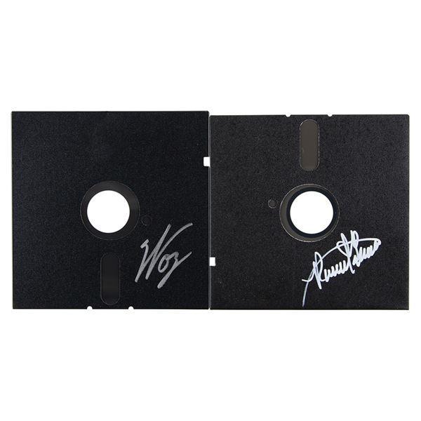 Apple: Steve Wozniak and Ronald Wayne Signed Floppy Discs