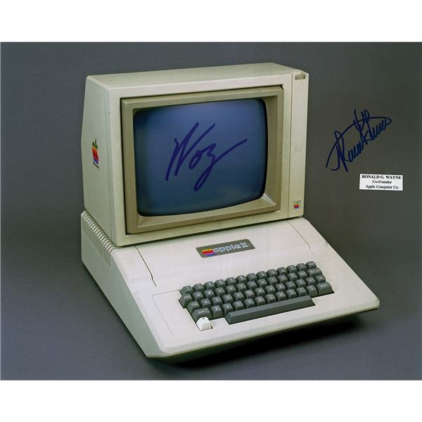 Apple: Wozniak and Wayne Signed Photograph