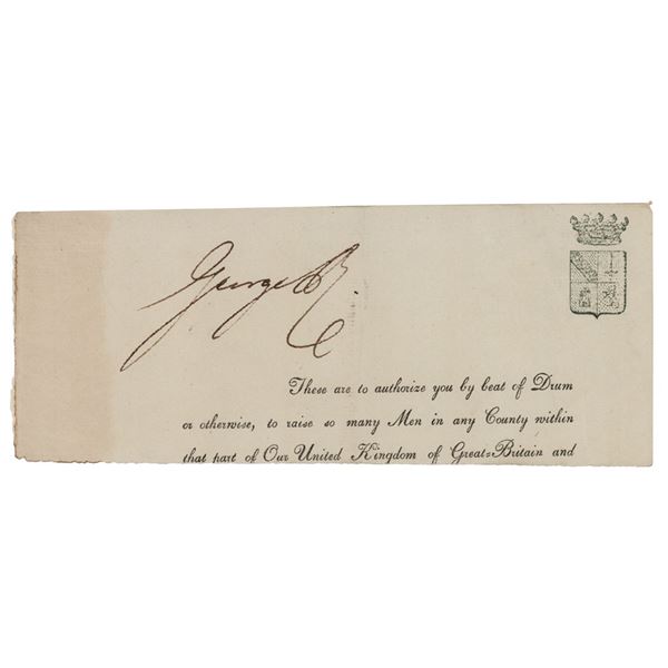 King George IV Signature