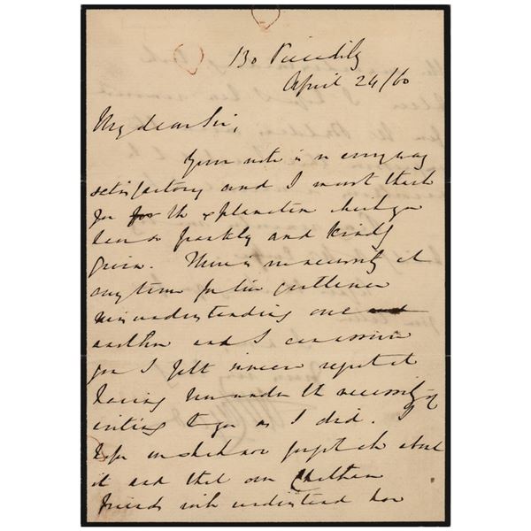 Austen Henry Layard Autograph Letter Signed