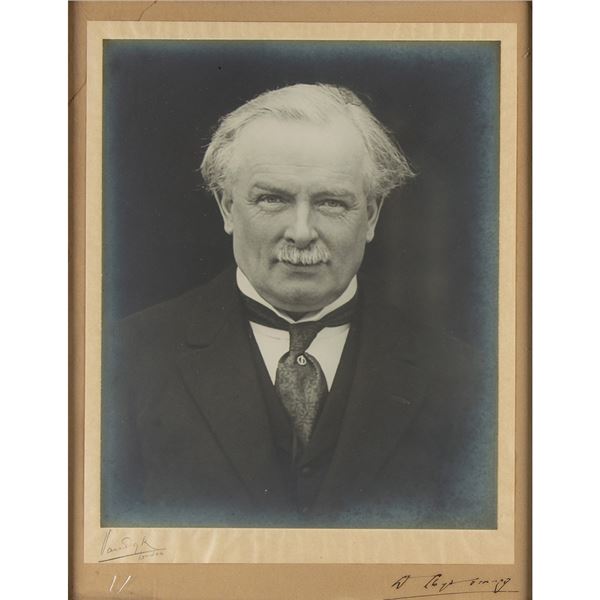 David Lloyd George Signed Oversized Photograph