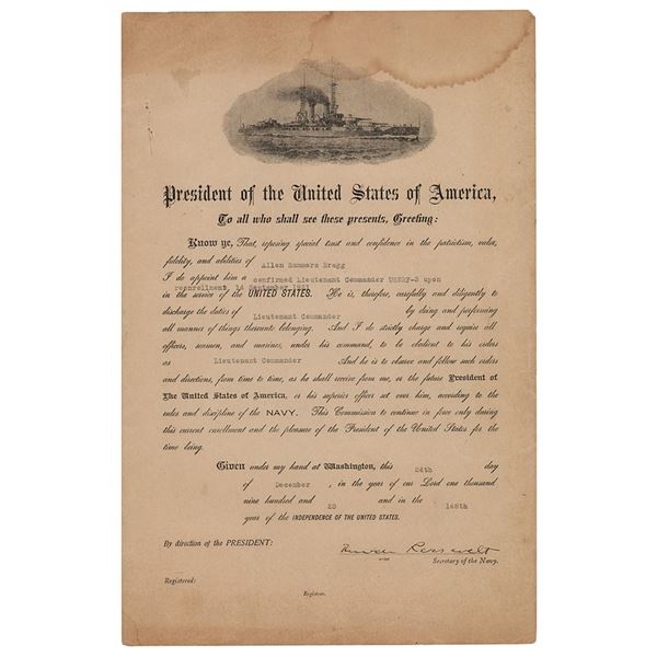 Theodore Roosevelt, Jr. Document Signed