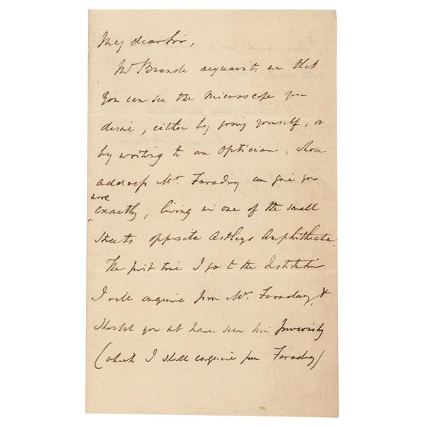 Edward Sabine Autograph Letter Signed