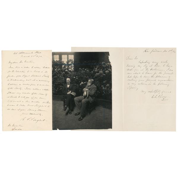 Charles Sprague Sargent (2) Autograph Letters Signed