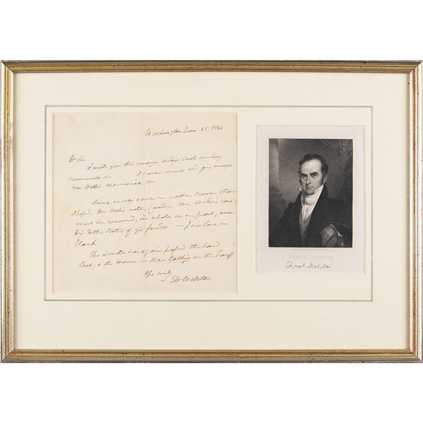 Daniel Webster Autograph Letter Signed