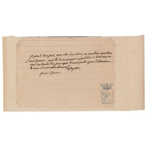 Marquis de Lafayette Autograph Letter Signed