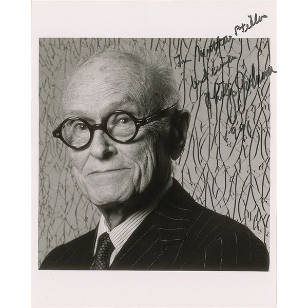 Phillip Johnson Signed Photograph