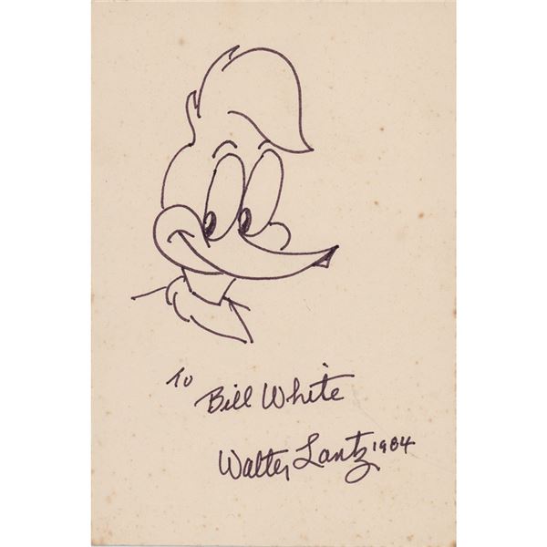 Walter Lantz Original Sketch of Woody Woodpecker