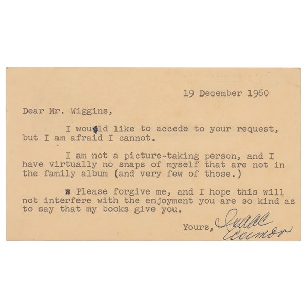 Isaac Asimov Typed Letter Signed