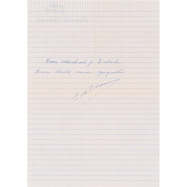 Simone de Beauvoir Signature