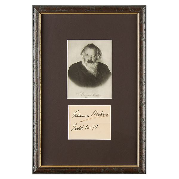 Johannes Brahms Signature