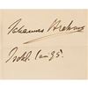 Image 2 : Johannes Brahms Signature