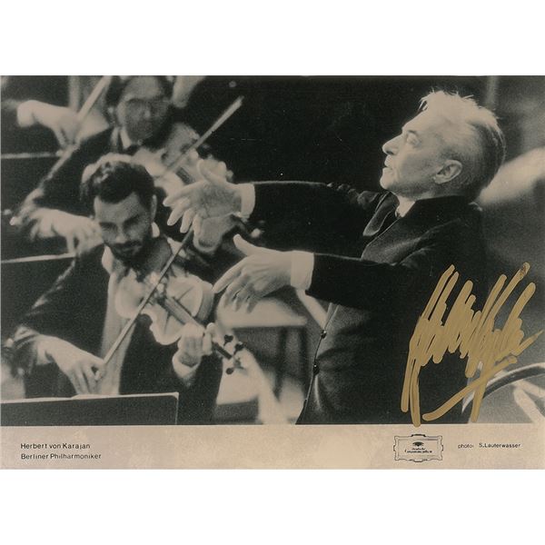 Herbert von Karajan Signed Photograph