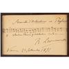 Image 2 : Ruggerio Leoncavallo Autograph Musical Quotation Signed