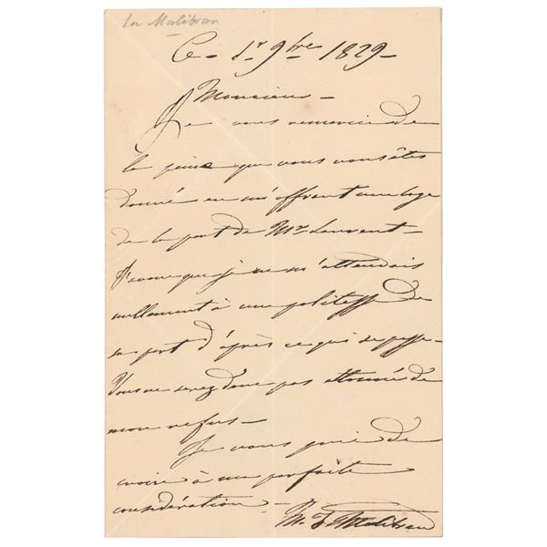 Maria Malibran Autograph Letter Signed