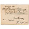 Image 2 : Oskar Nedbal Autograph Musical Quotation Signed