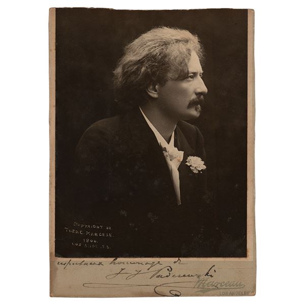 Ignacy Jan Paderewski Signed Photograph