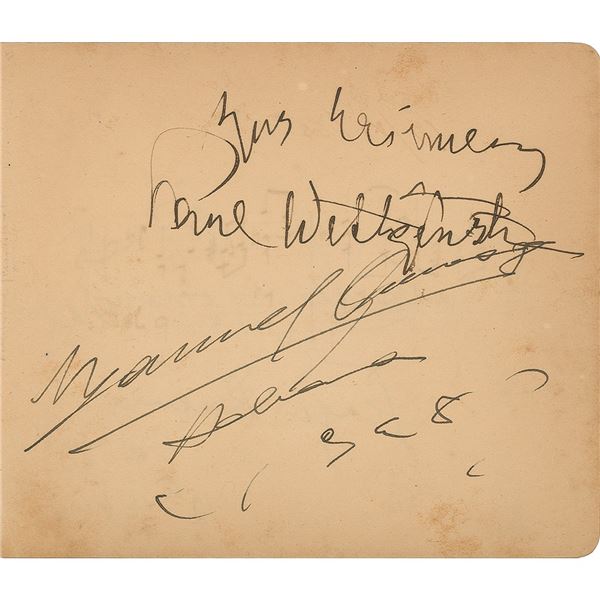 Paul Wittgenstein and Manuel Quiroga Signatures