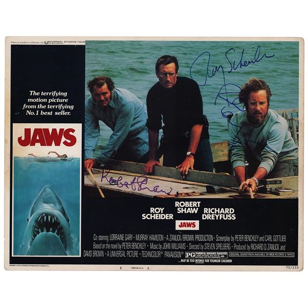 Jaws Signed Lobby Card