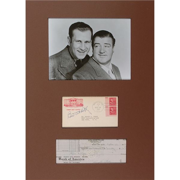 Bud Abbott and Lou Costello (2) Signed Items