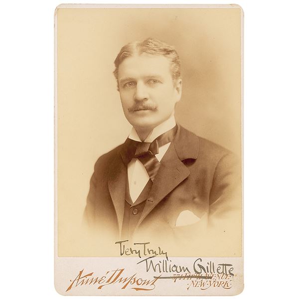 William Gillette Signed Photograph