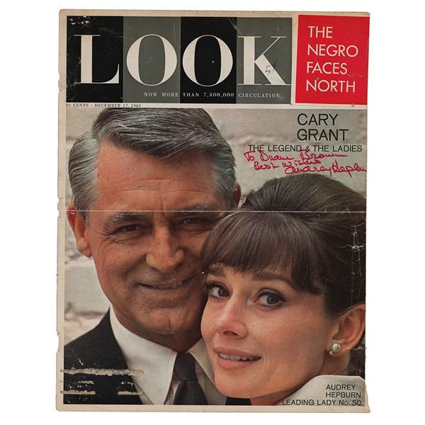 Audrey Hepburn Signed Magazine Cover