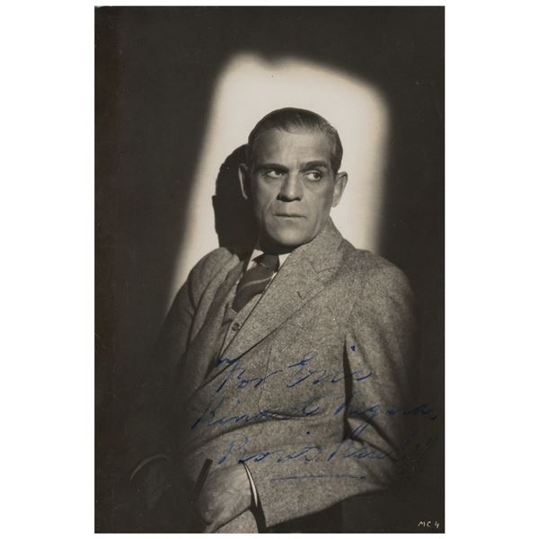 Boris Karloff Signed Photograph